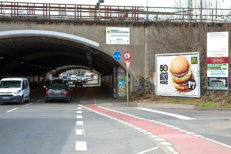 Gottesweg/Weyerstrasserweg vor Unterf. re