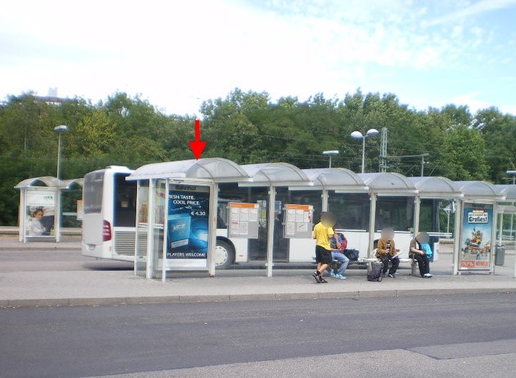 Bahnhofstr. 78, Bussteig 3, 1.WH, li.Vi.
