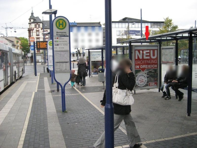 Marktplatz/Berliner Str./KFC/Bussteig 4/innen