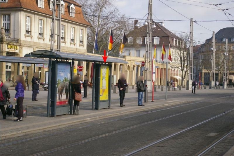 Bahnhofplatz, HSt Hbf, Gl.3, 1.WH, re.Vi.,Si. Gl.3